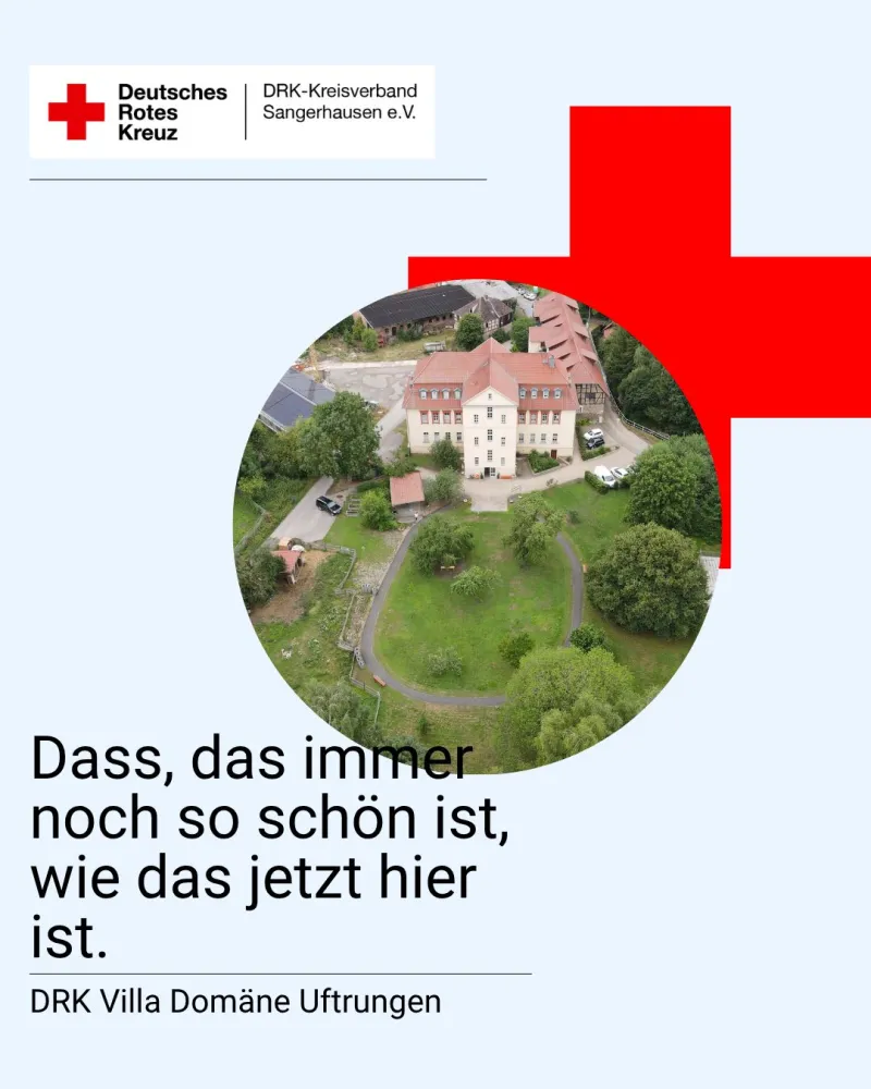 Die Villa Domäne von weit oben fotografiert