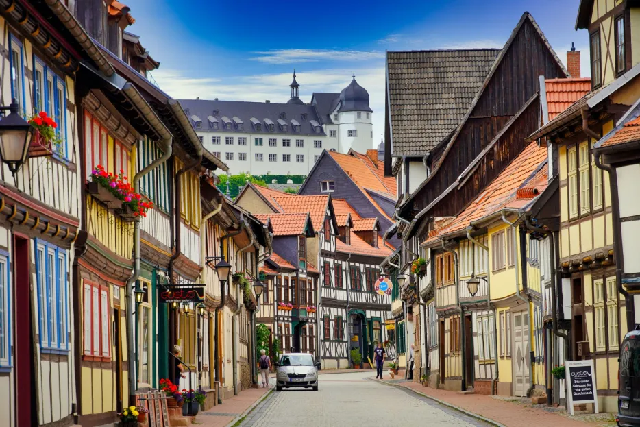 Blick auf das Schloss Stolberg
